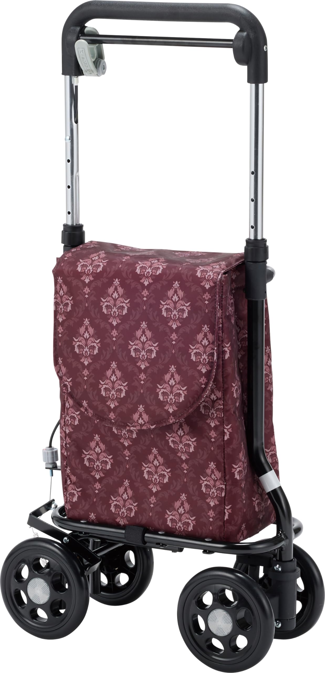 マキテック 横押しキャリー どこでもキャリー ダマスク赤 大容量収納 買物袋付 RS-300RD Amazon｜マキテック 横押しキャリー どこでもキャリー ダマスク赤 大